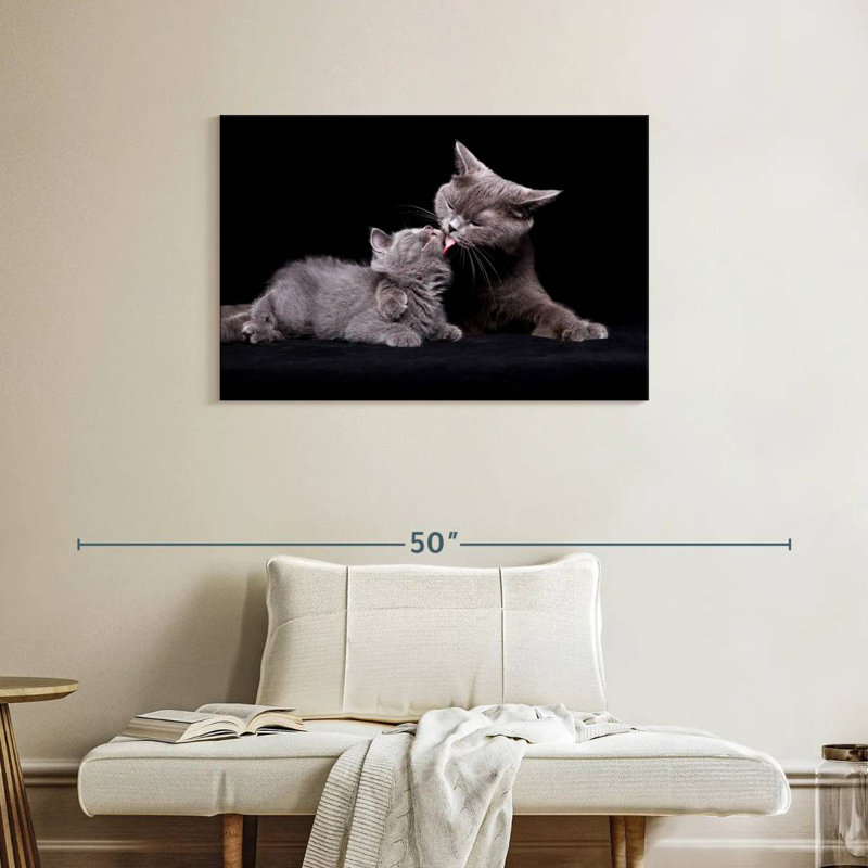 Cat Mother's Love, 24" H x 36" W