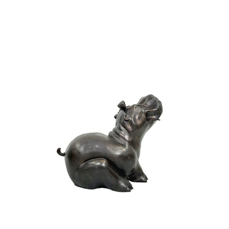Bronze Hippo Fountain Sculpture
