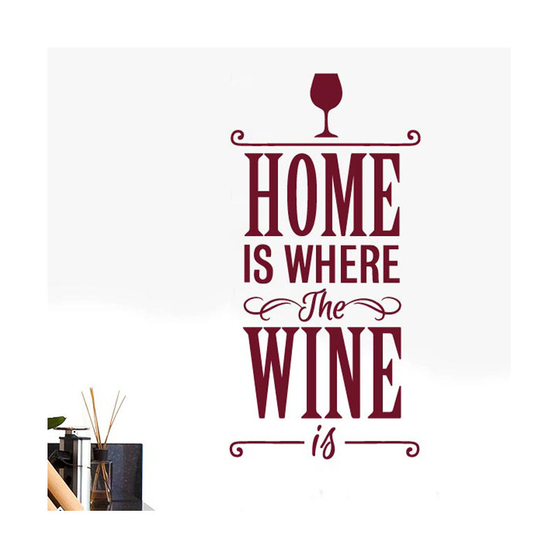 Wall Decal, Large, Burgundy