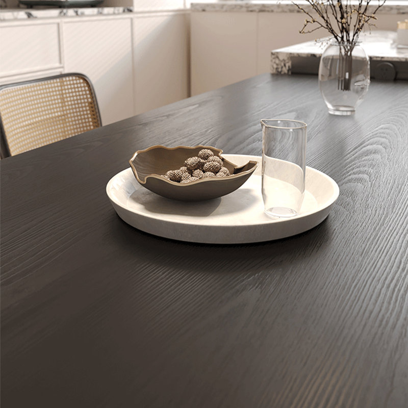 Ensemble de table de salle à manger en bois massif de style américain, H 29,5 po x L 70,8 po x l 31,4 po