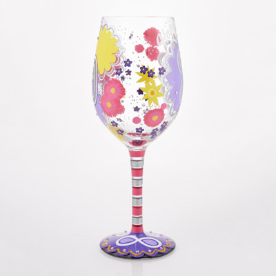 Lolita Wine Glass Happy 80th Birthday