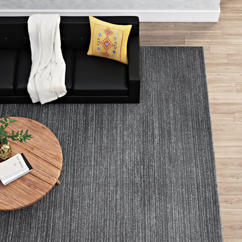 Tapis Aaishah, Carré 3 pi, Gris