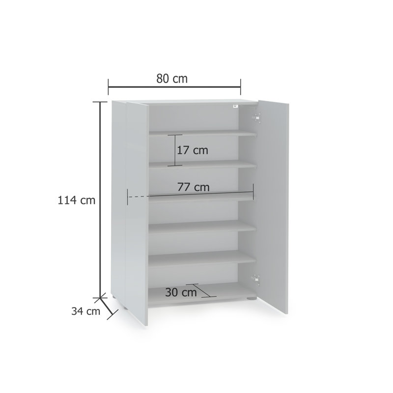 Camora 25 Pair Shoe Storage Cabinet