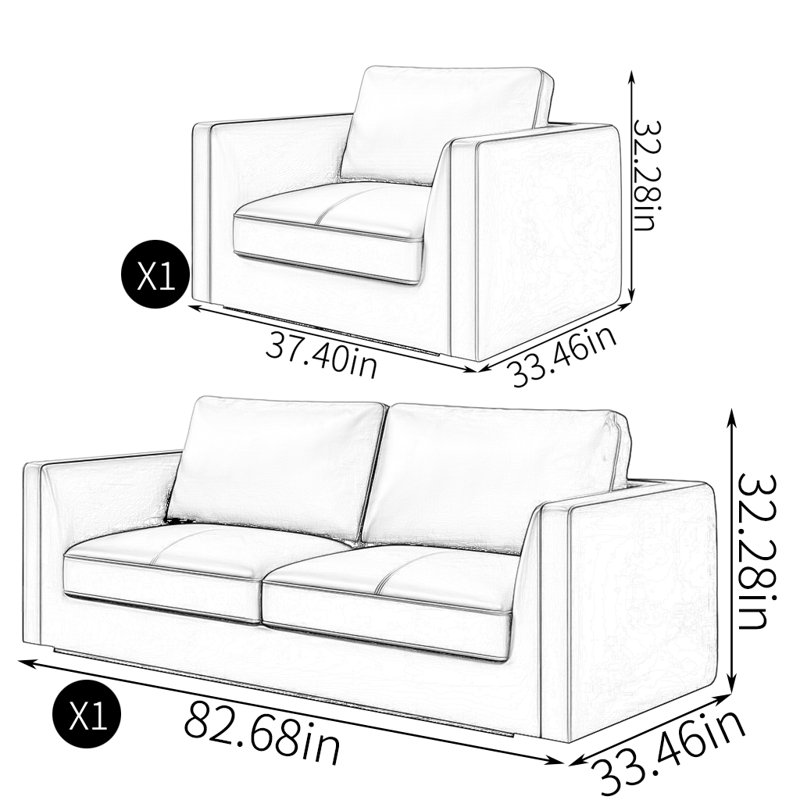 European style simple sofa combination