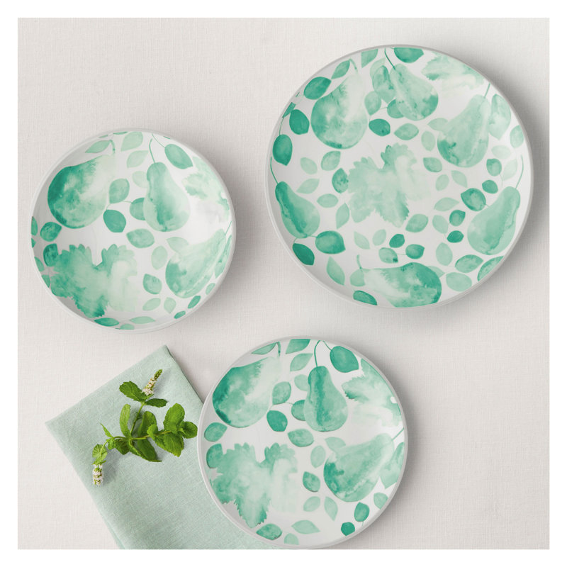 Maxwell & Williams Giverny dinner plate, dinner plate, porcelain, diameter 26.6cm, Green