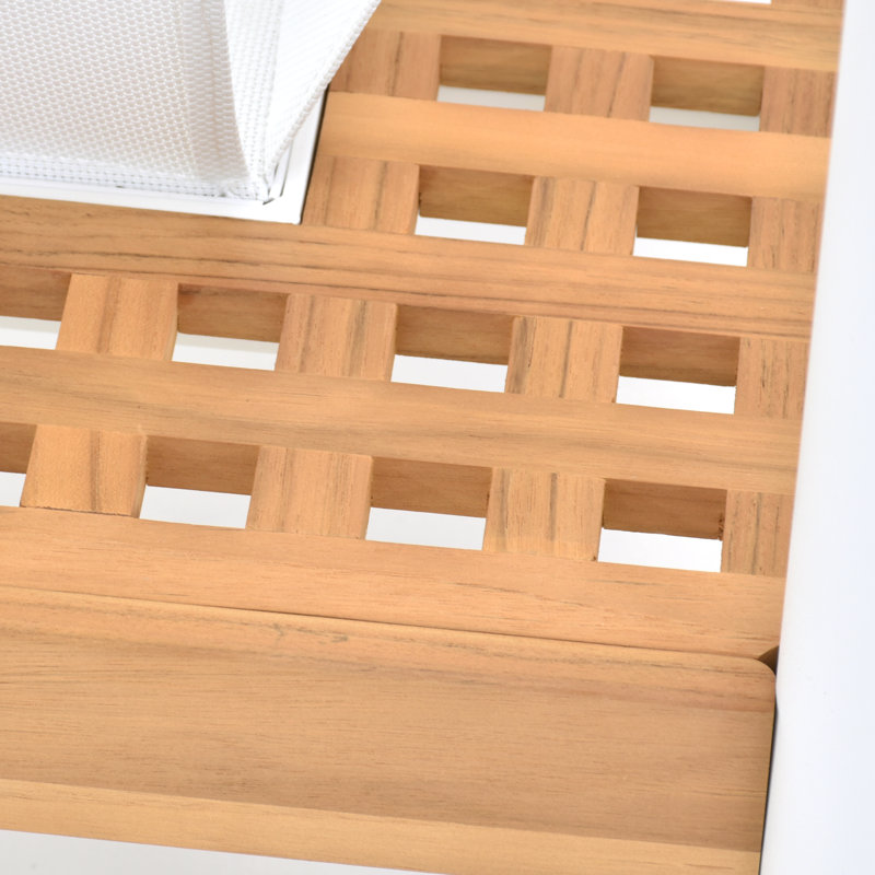 Toile d'angle en teck Parinita