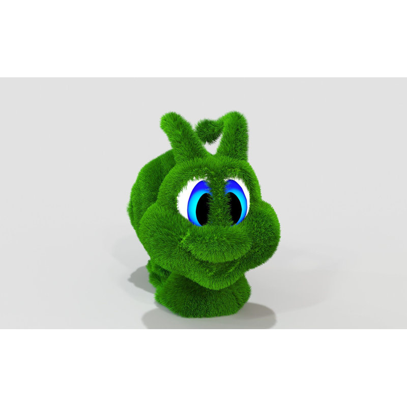 Outdoor Cartoon Snail Topiary Green Figures