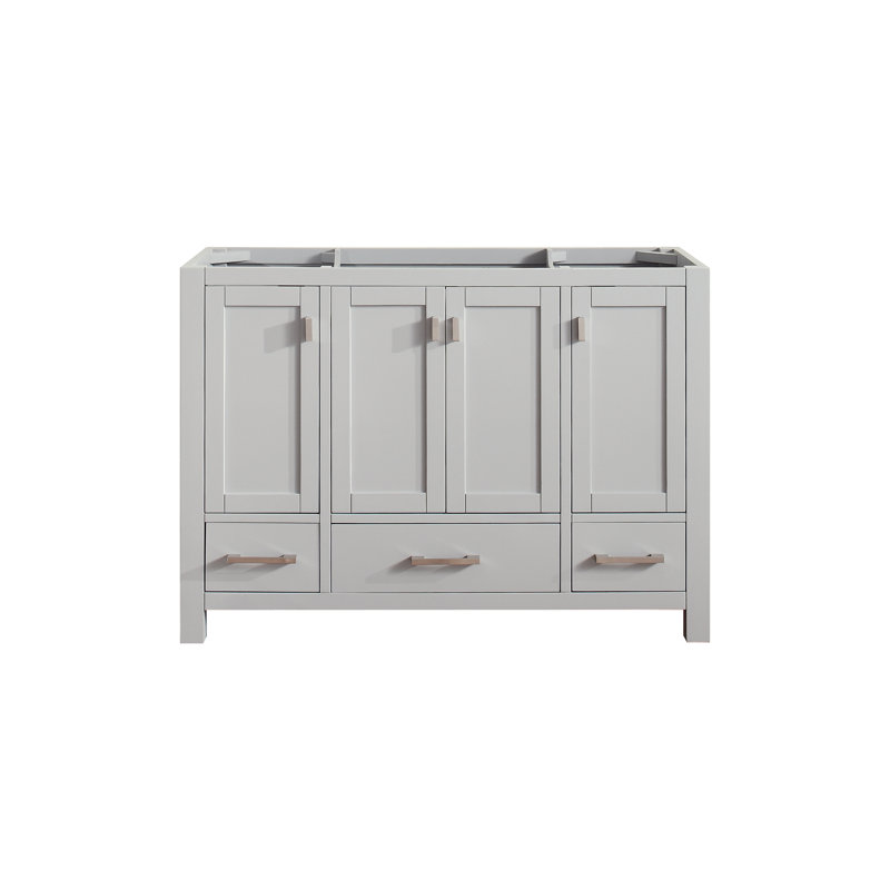 Base de meuble-lavabo simple 48 po Souther seulement, Gris givré