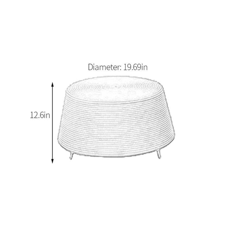 Glasco Round Outdoor Side Table , 19.69'' in. W 19.69'' in. D