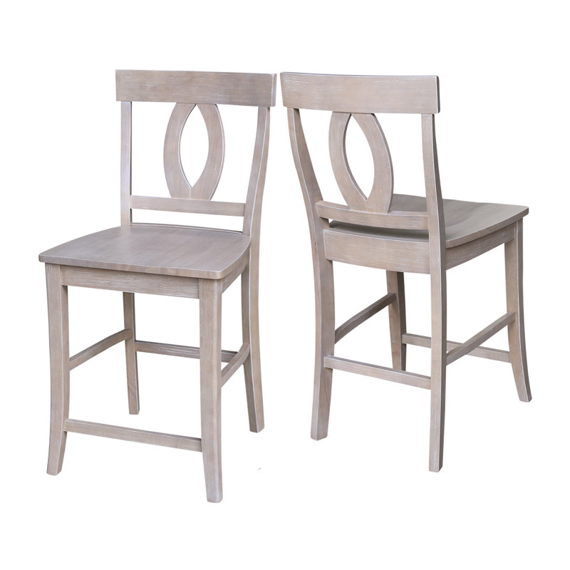Tabouret de bar 24 po Ludivine, Taupe-gris délavé