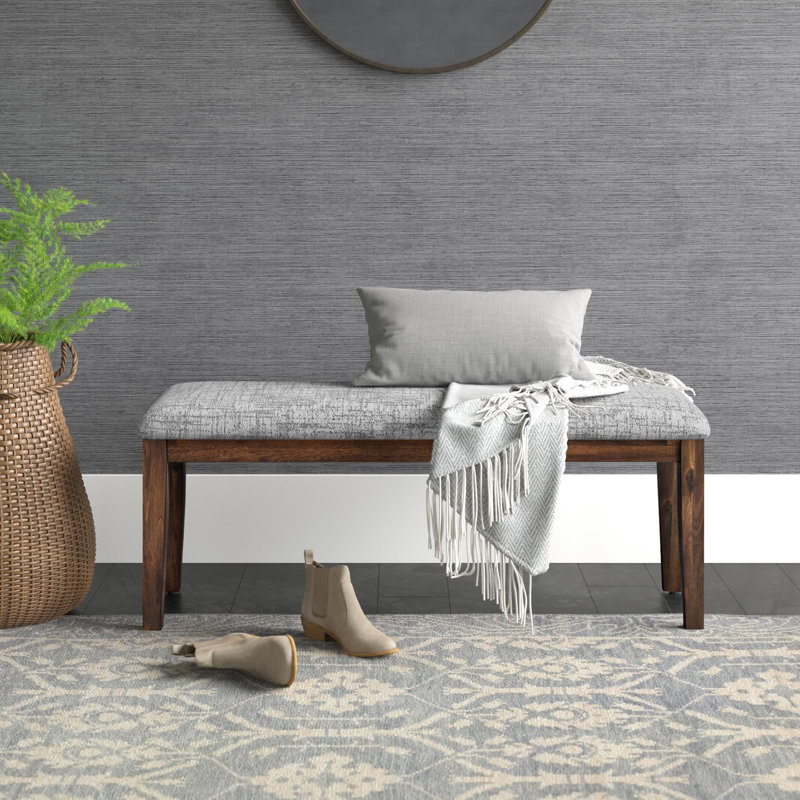 Jessim Upholstered Bench, Brown