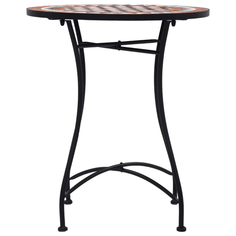 Jenkin Round Iron Outdoor Bistro Table - 60 cm W 60 cm D