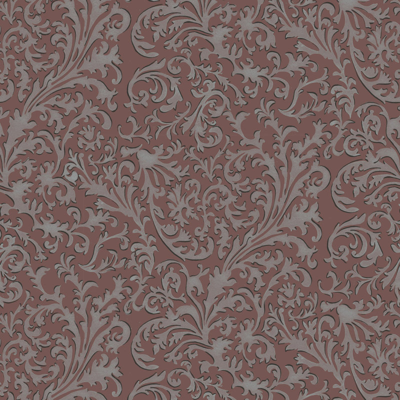Florentine Vine - Crimson Wallpaper