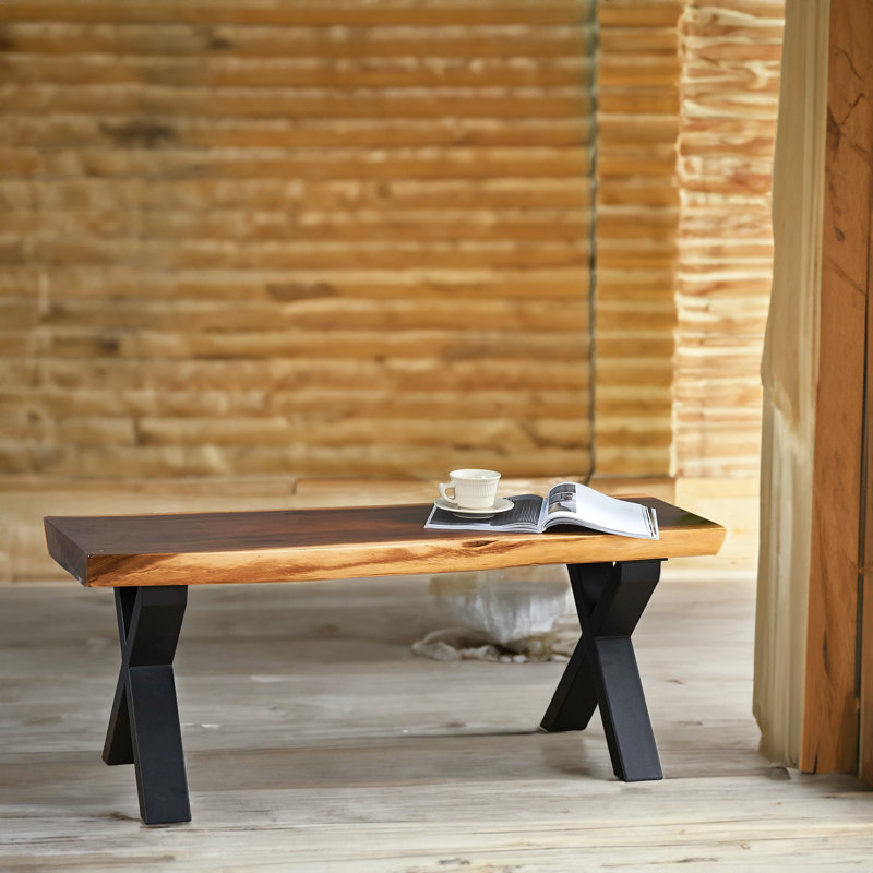 Pied de table en X, H 16 po x l 12 po x P 4 po