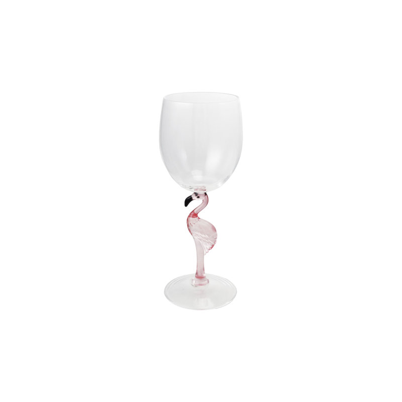 Acrylic Wine Glass With Flamingo Stem