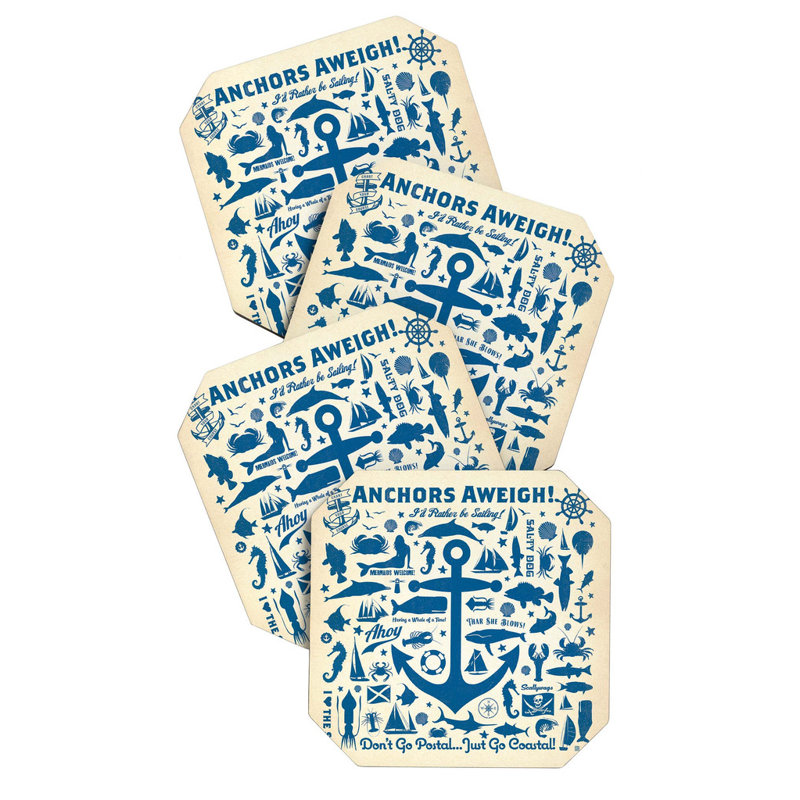 Sous-verre anchors aweigh