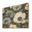 Euphoria bleu et gris coquelicots I - fleurs, art mural sur bois de pin naturel-101402060