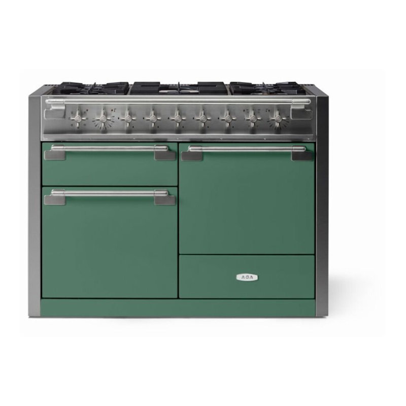 Elise 48" 6 Cubic Feet Dual Fuel Freestanding Convection Range, Mineral Green