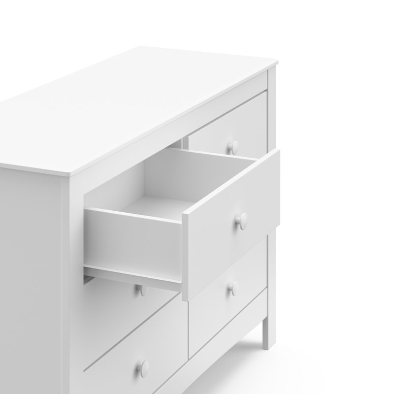 Commode double 6 tiroirs Noah, Blanc