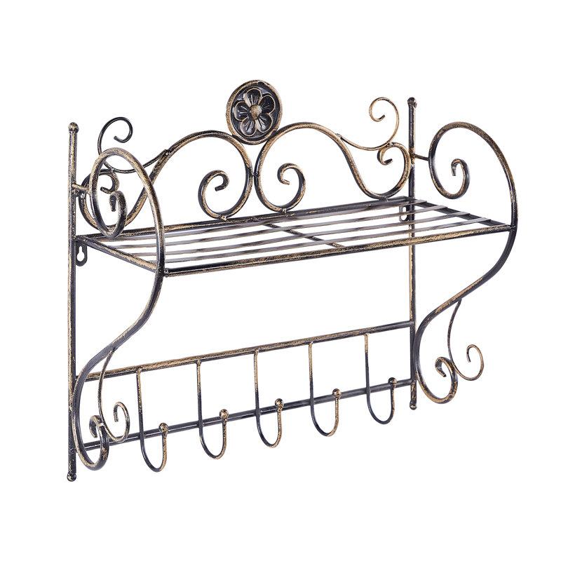 Barnard Metal Accent Shelf, Black