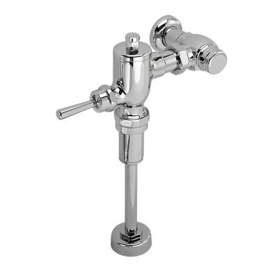 High Efficiency Manual Urinal Flushometer Valve with Accessory Kit in Polished Chrome