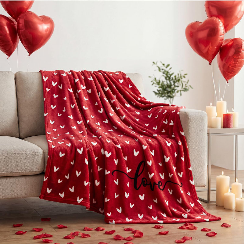 Jeté Valentine, L 40 po x l 30 po