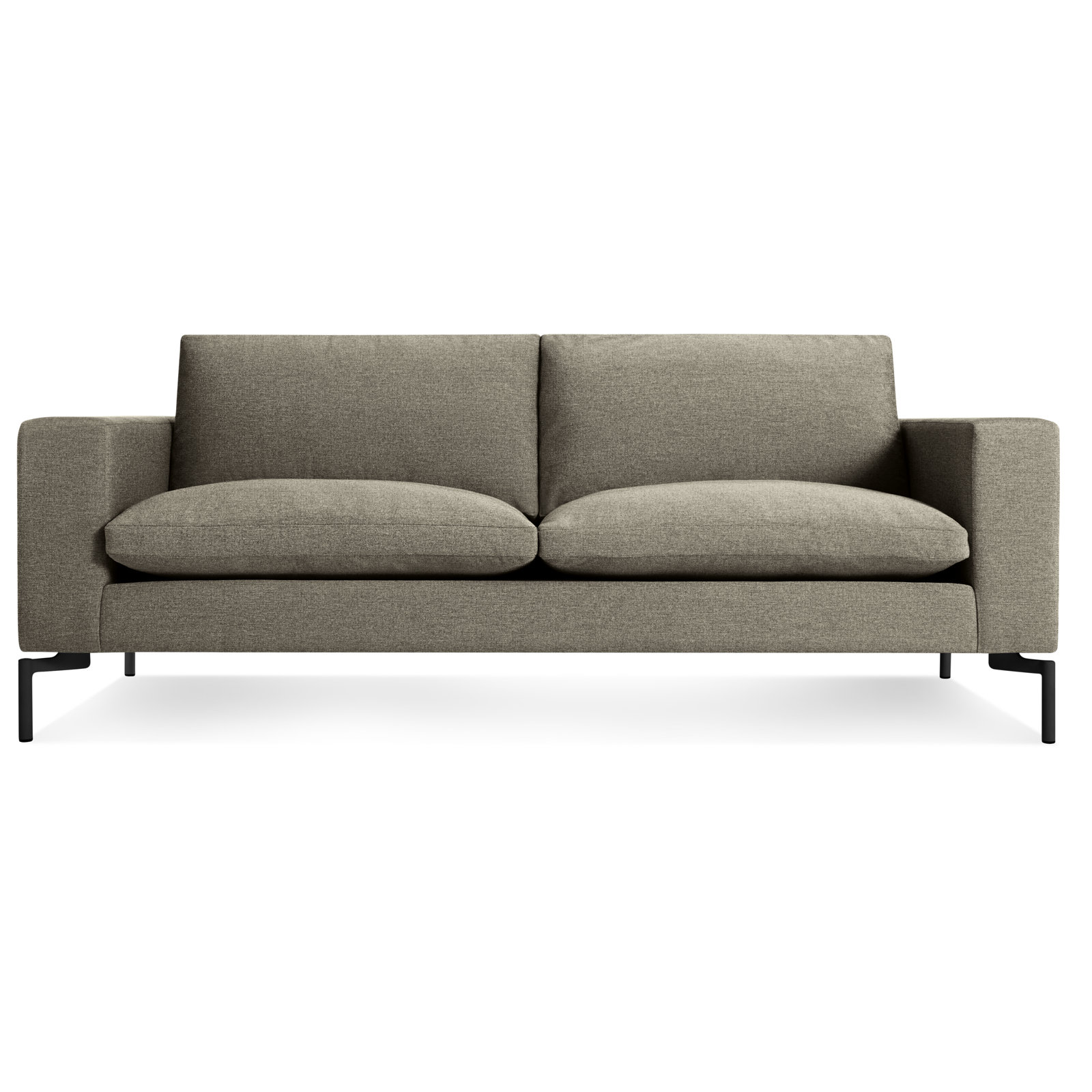 New Standard Upholstered Sofa, Black, Sanford Black Crossweave, 32" H x 78" W x 35" D