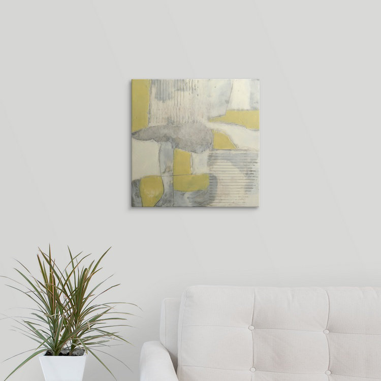 « i » jennifer de la peinture, reproduction d’art Thin Gray Lines, H 35 po x l 35 po x P 1,5 po, Toile