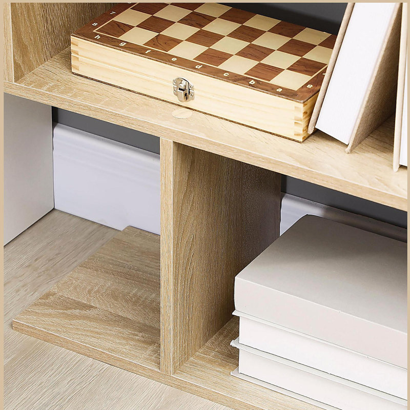 HOMcom H 75,5 "H Bibliothèque 6 tablettes