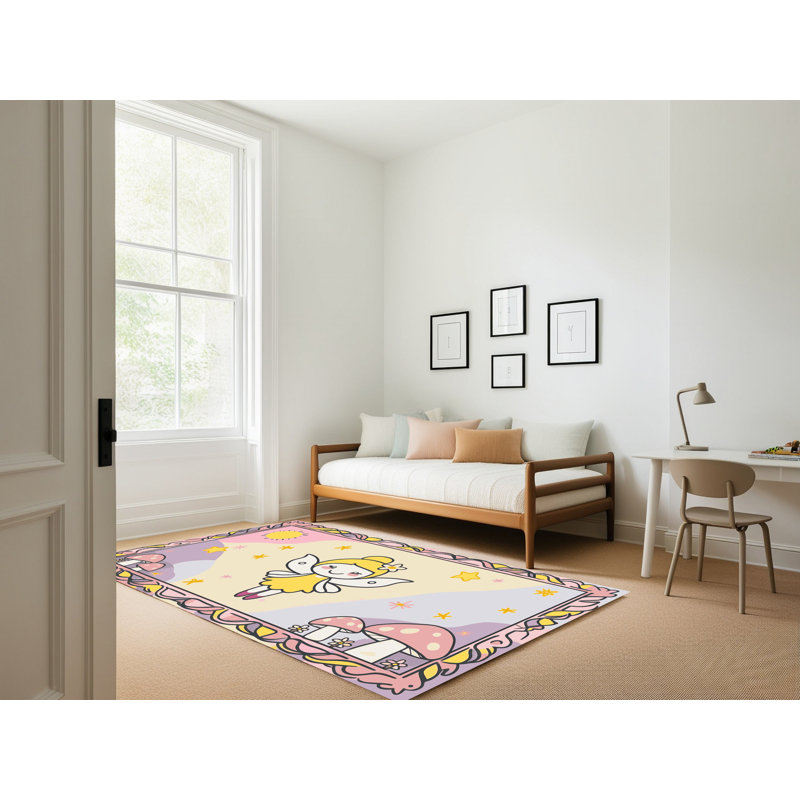 Tapis fantaisie East Urban Home, Rectangulaire 2 pi x 3 pi
