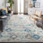 Tapis oriental ivoire / turquoise Felty-637719241