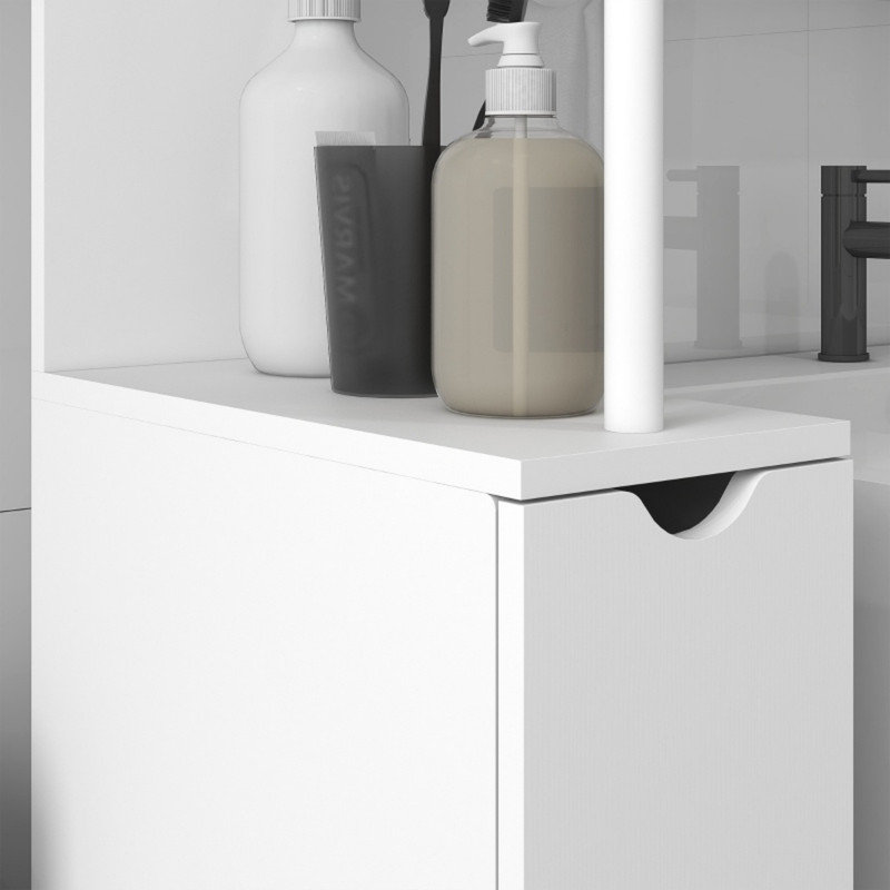 MDF / Particle Board Freestanding Linen Cabinet