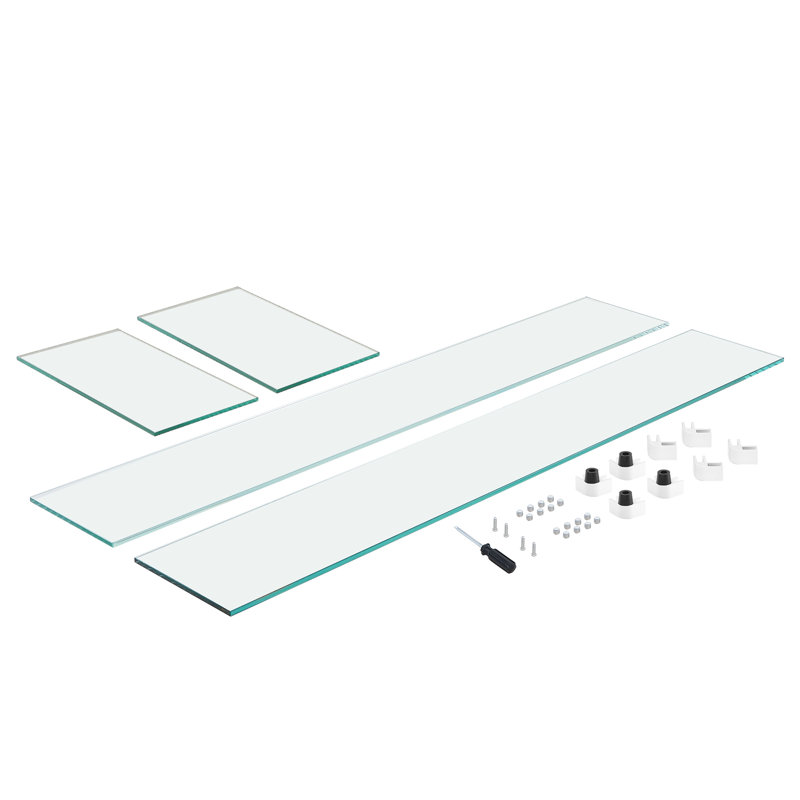 Rectangular Tempered Glass Wind Guard for Fire Pit Table