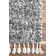 Kinard Shag Tasseled Power Loom Performance Gray Rug