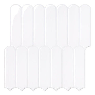 Carreaux de dosseret à écailles de poisson - motif plus épais 12 po x 12 po (ensemble de 10)