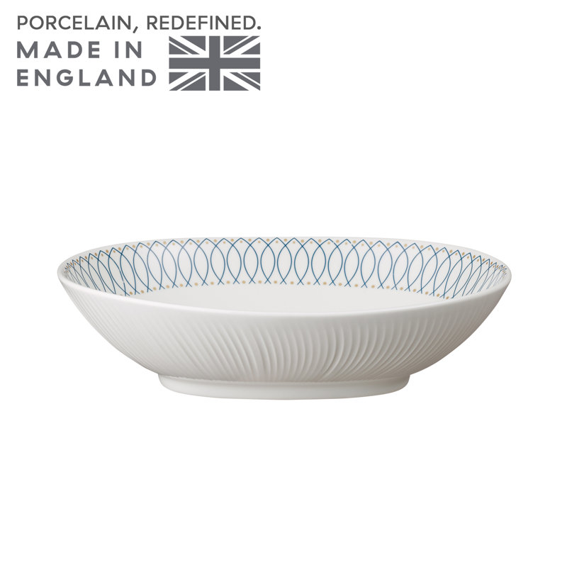 Porcelain Modern Deco Serving Bowl