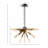 3-Light Spiked Chandelier