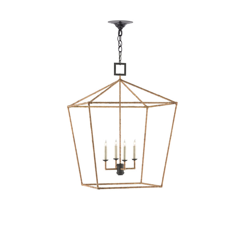 Lustre géométrique à 4 lumières Denison