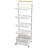 Eulene 5 Tiers Metal Kitchen Cart with Wheels-1074116783