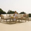 Rope Wooden Corner Sofa - Sand