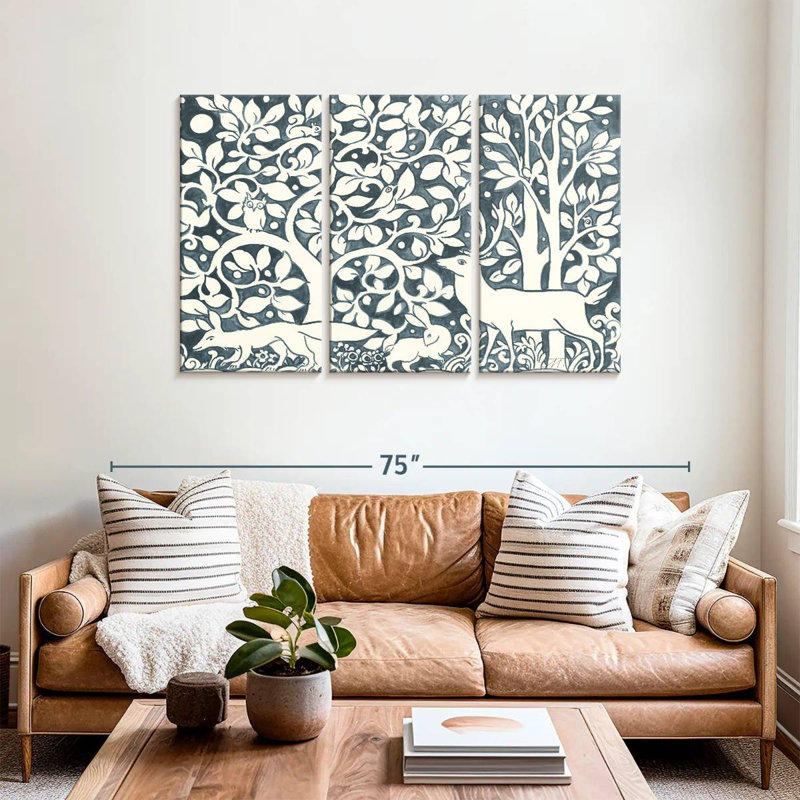 Brampt Forest Life IV, 36" H x 57" W