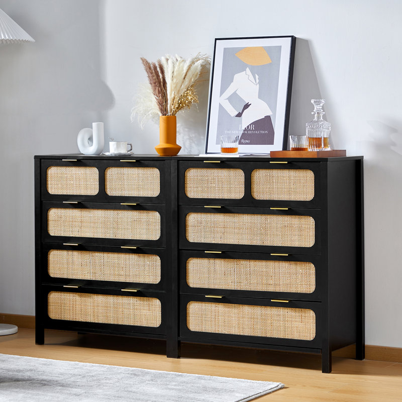 Accent Chest, Black/Natural