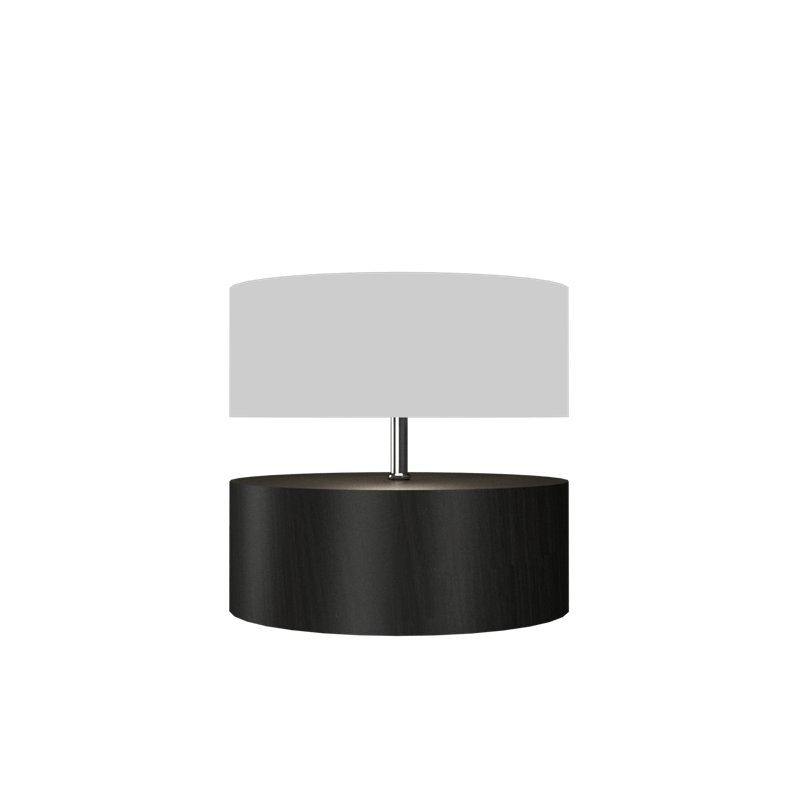 Lampe de table 17,55 "Cilíndrico, Gris anthracite, Blanc
