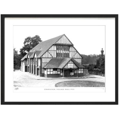 Cranleigh, Village Hall 1933 by Francis Frith - Single Picture Frame Print