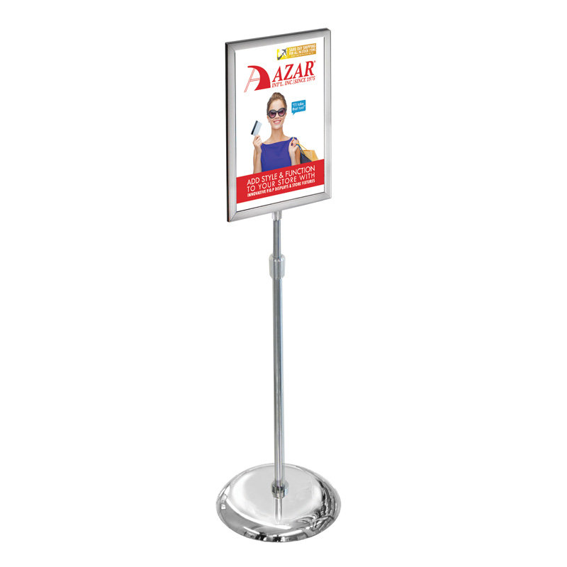Azar Displays 14" X 22" Double Sided Frame Floor Display