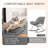 2 Piece Oversized Outdoor Rocking Papasan Chair with Cushion-57607524-40208533