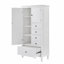 Armoire de rangement haute et large avec portes pour salle de bain
