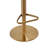 Swivel Upholstered Faux Leather Adjustable Height Counter Stool with Stainless Steel Frame-66939992