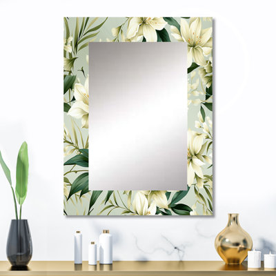 Bamboo Whispers Tropical Pattern - Tropical Mirror Wall Decor