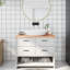 Bois massif traité avec meuble-lavabo vidaXL-113032627